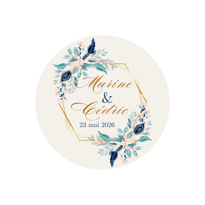 Mini pots de miel personnalisés – Cadeaux invités mariage