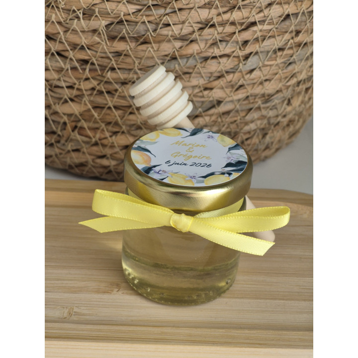 Mini pots de miel personnalisés – Cadeaux invités mariage