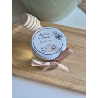 Mini pots de miel personnalisés – Naissance & Baptême