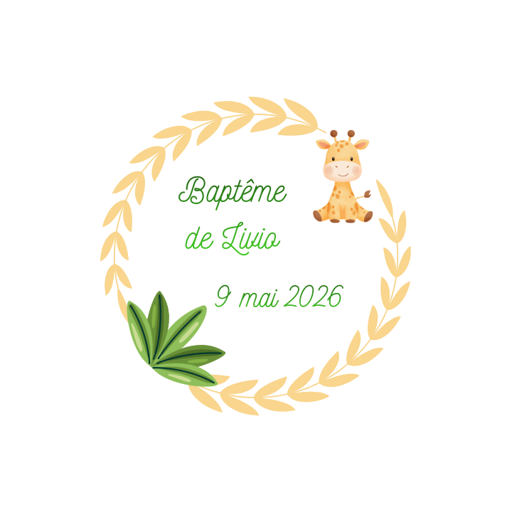 Mini pots de miel personnalisés – Naissance & Baptême