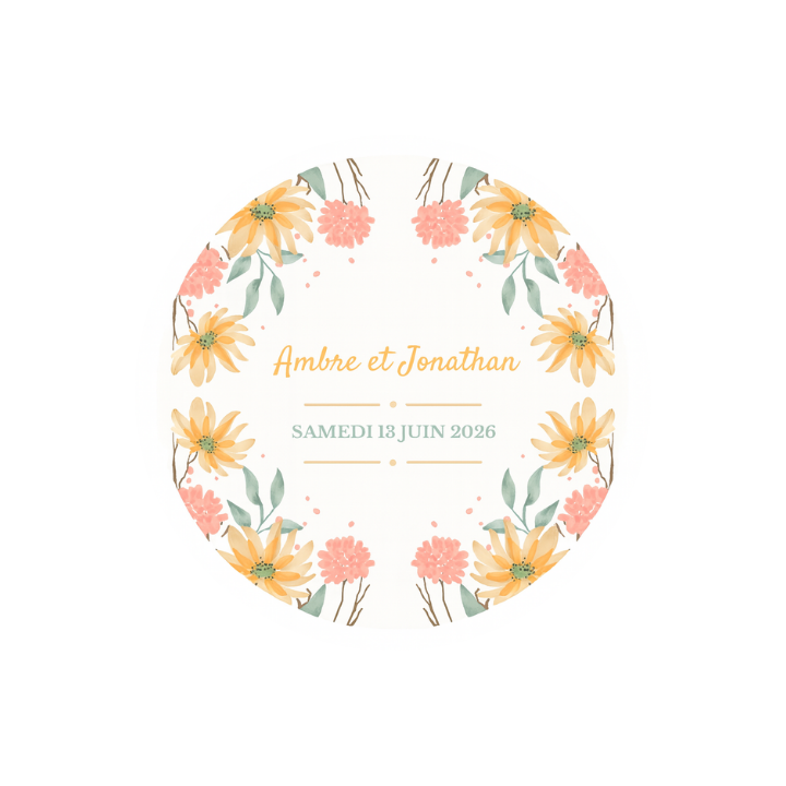 Mini pots de miel personnalisés – Cadeaux invités mariage