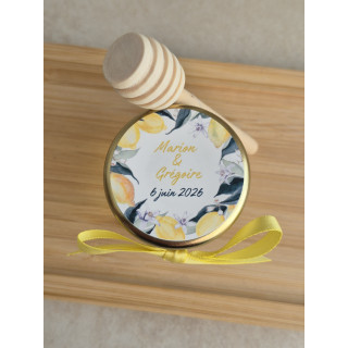 Mini pots de miel personnalisés – Cadeaux invités mariage